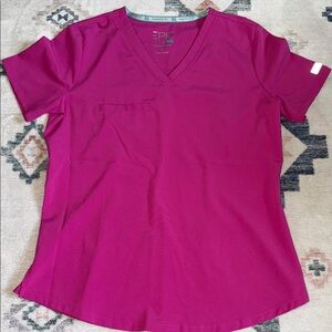 Size, small pink epic scrub top
